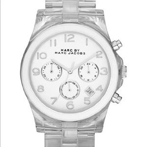 Marc Jacobs Clear Acrylic Band Watch